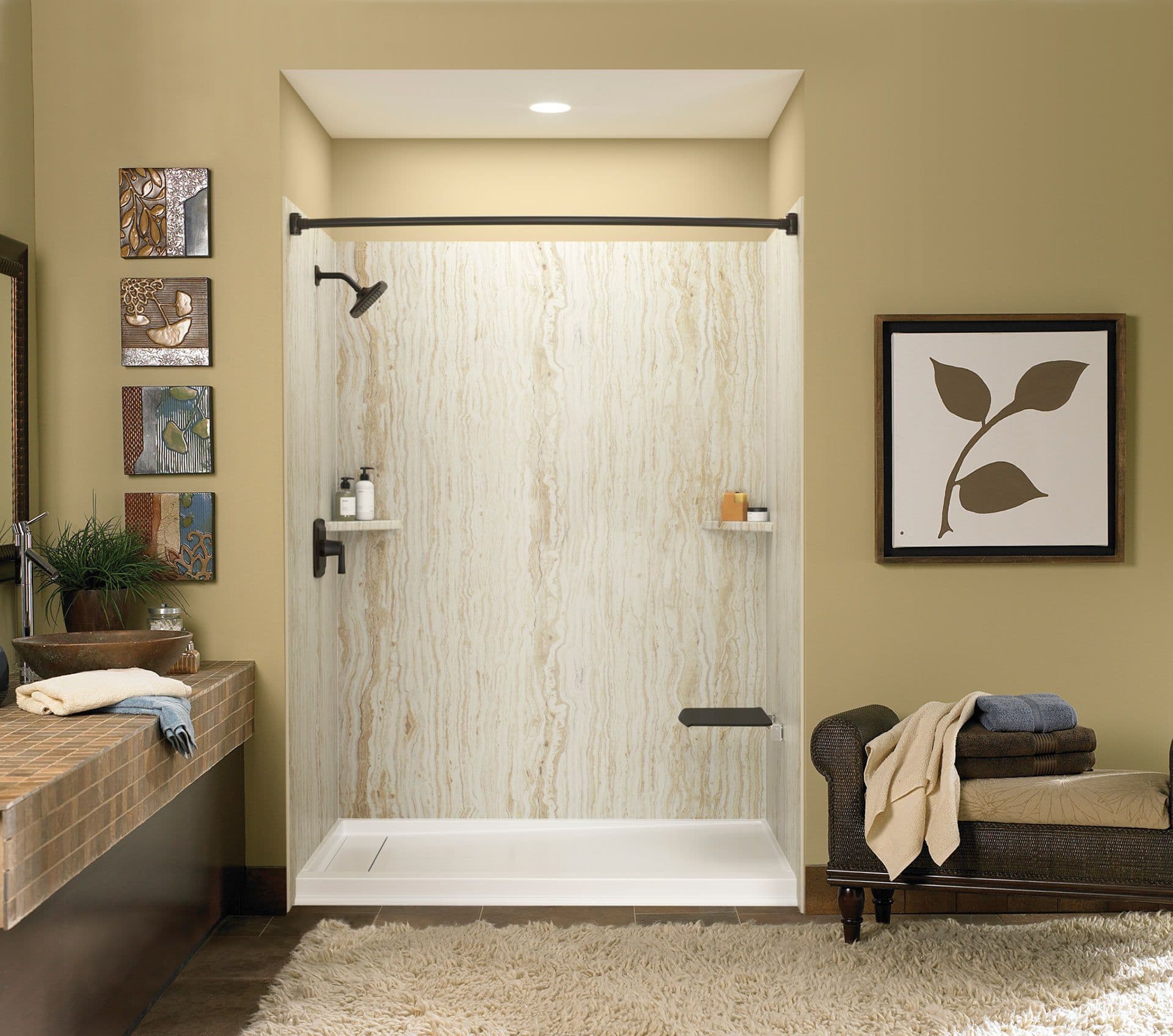 Walk in shower install
